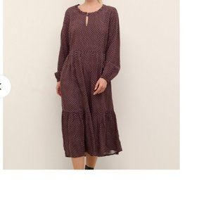 NEW Cream Women's Ultra Violet Geo CRVimma Dress - Kim Fit - Midi Dress Size 8